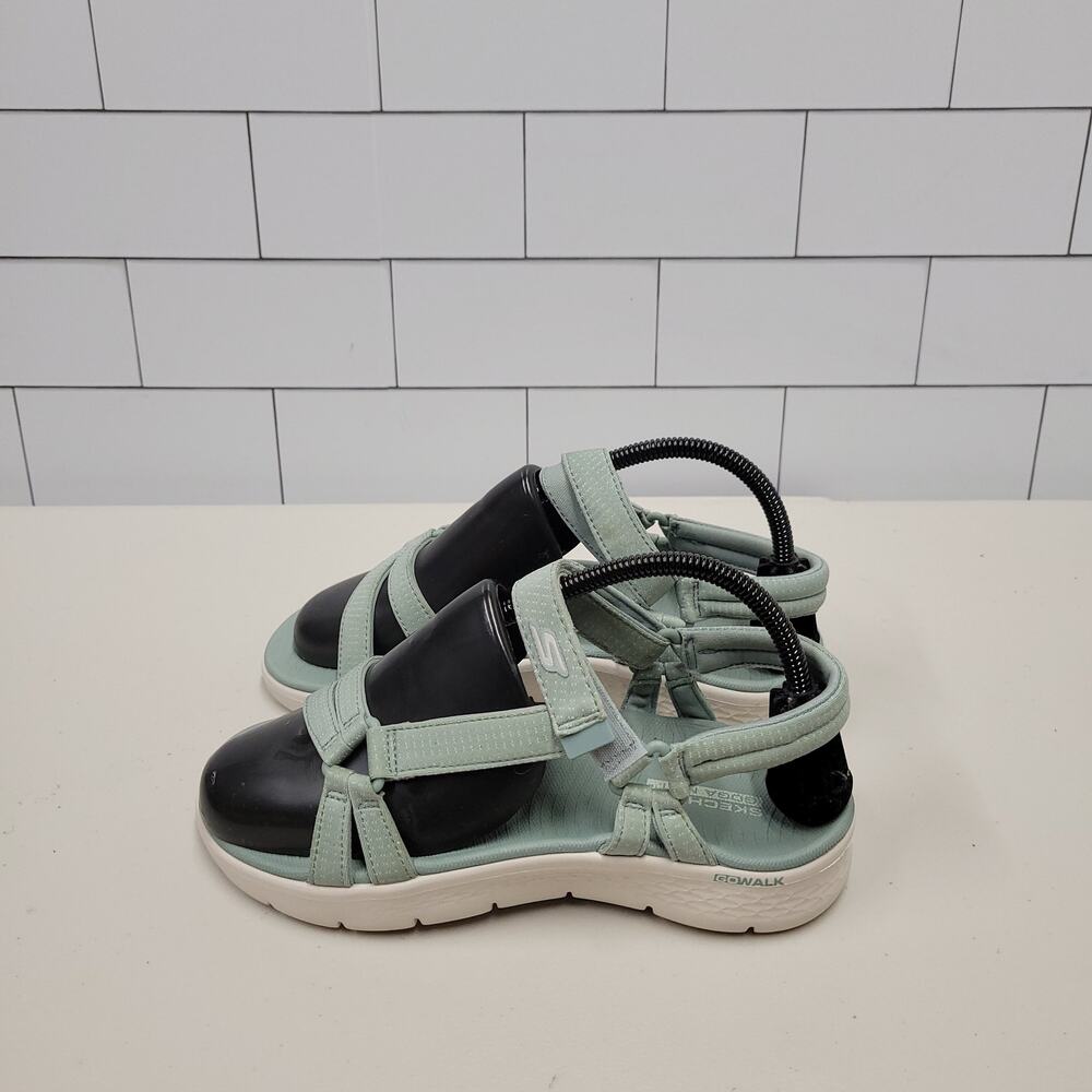 Skechers GOwalk Womens Size 7 Sage Green GOga Mat Sport Walking Sandals